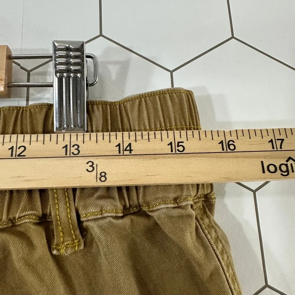 Cabi Camel Brown‎ Utility Shorts High Rise Elastic Waist Womens Size 6
